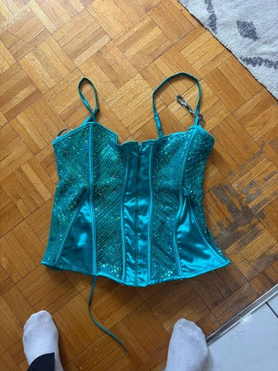 Vintage y2k 90s amazing mermaid like corset bustier * accepting offers - Picture 1 of 9